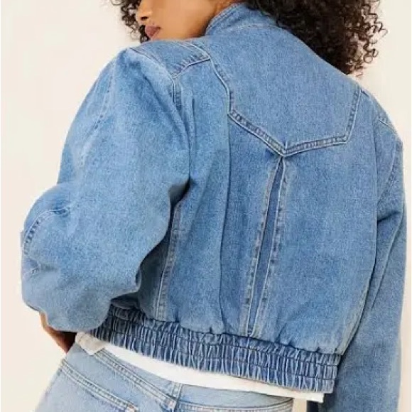 Classic Blue Women's Jean Jacket - Picture 3 of 3